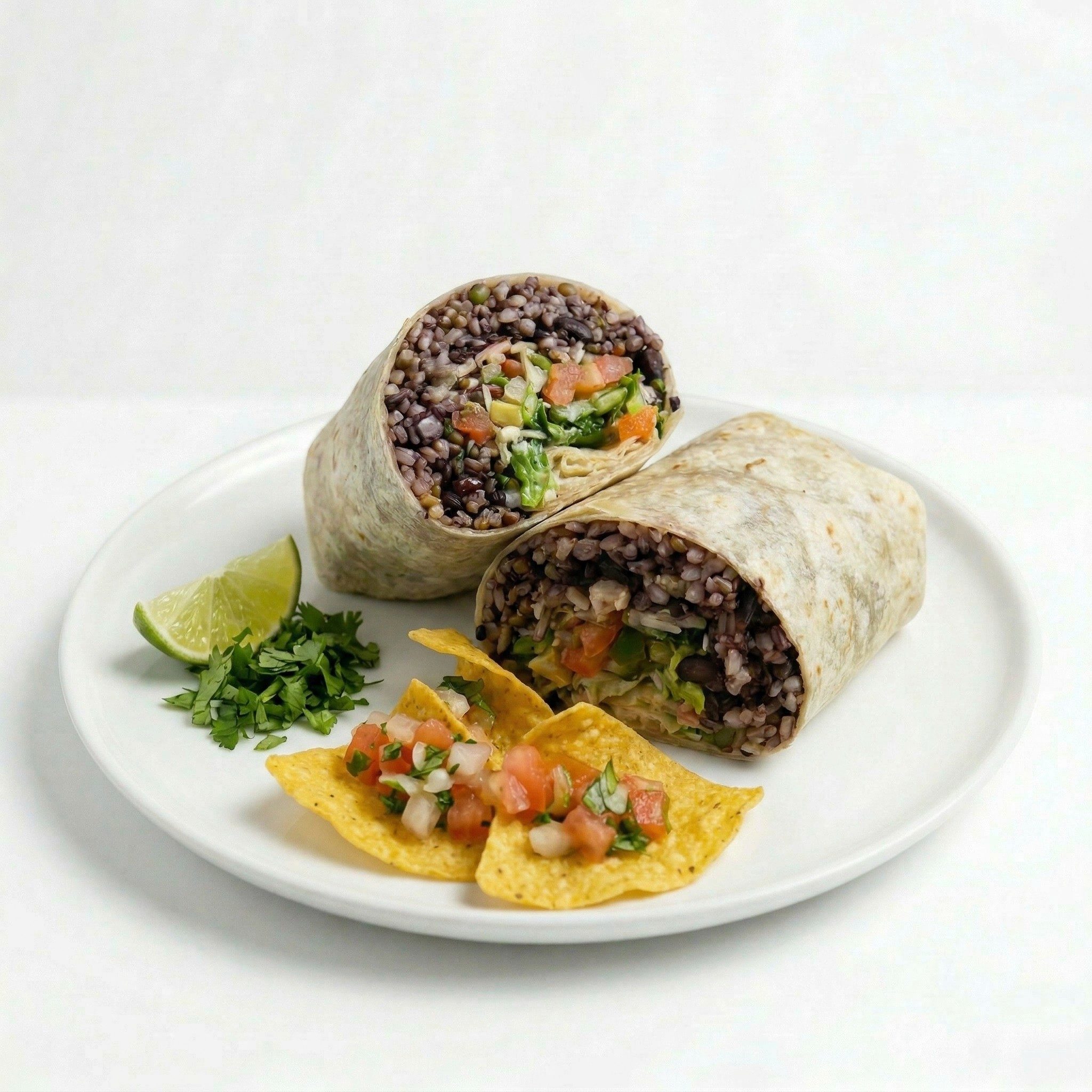 Mixed Vegetables Burrito.
