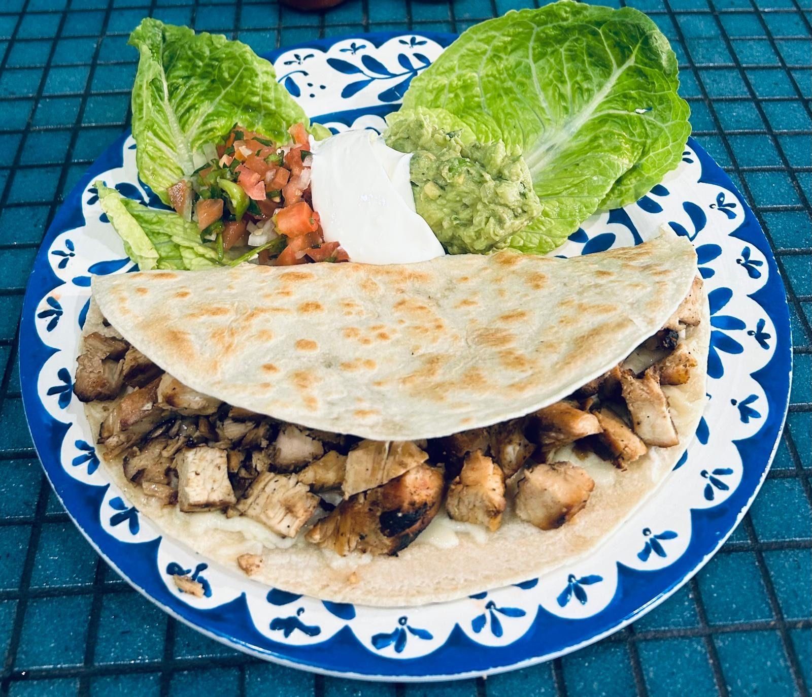 Ground Beef Quesadilla.