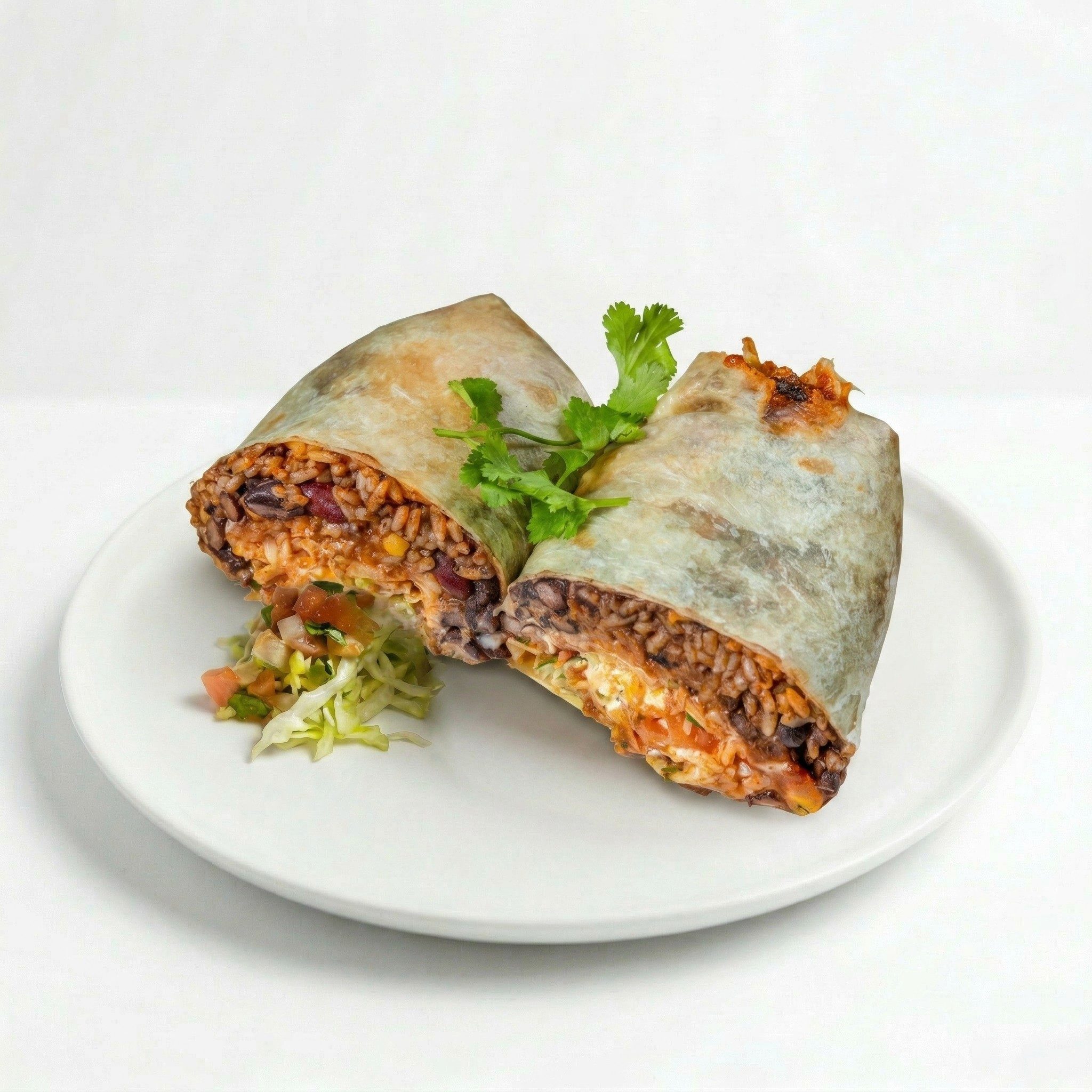 Vegetarian Chili Burrito.